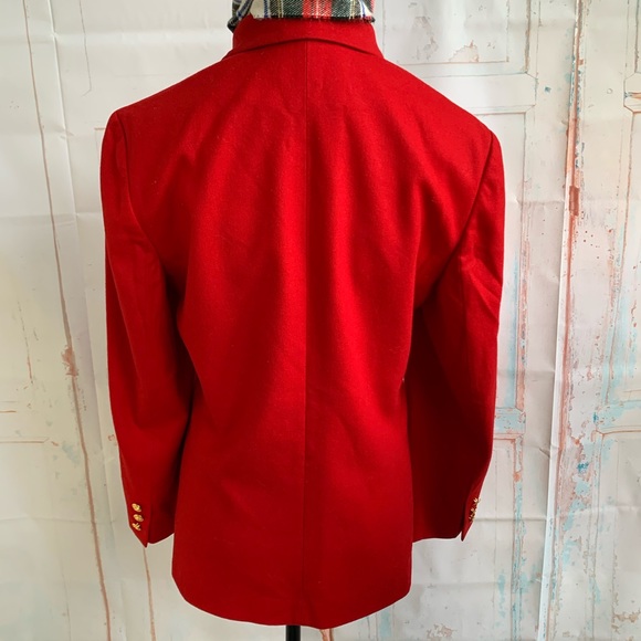 Pendleton red wool blazer size 10 - Picture 3 of 5